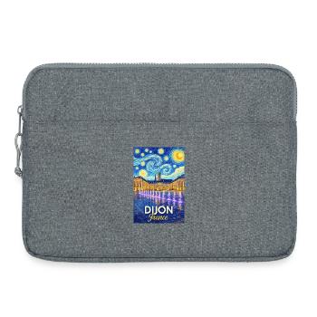 Dijon, France - Sacoche pour ordinateur portable 15 pouces - gris chiné - Devant