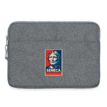 Seneca Pop Art Portrait - Laptop bag 15" - heather grey - Front