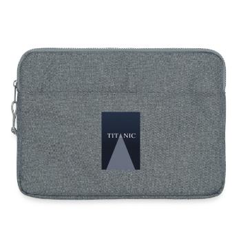 TITANIC Minimal Concept Poster - Laptoptasche 15" - Grau meliert - Vorne