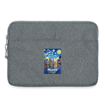 Miami Florida - Laptop bag 15" - heather grey - Front