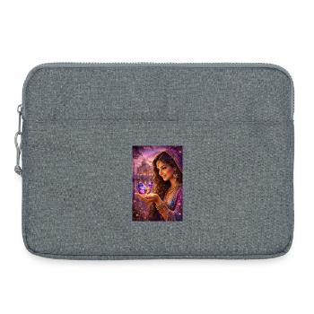 Princesse Papillon Mystique - Sacoche pour ordinateur portable 15 pouces - gris chiné - Devant