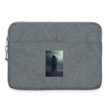 Foggy Ghost Hug - Laptop bag 15" - heather grey - Front