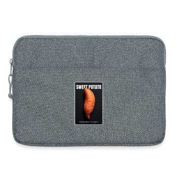 Impression de Superaliment de Patate Douce - Sacoche pour ordinateur portable 15 pouces - gris chiné - Devant