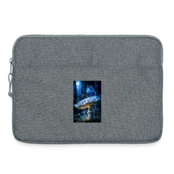 Papillon de la Forêt Bioluminescent - Sacoche pour ordinateur portable 15 pouces - gris chiné - Devant
