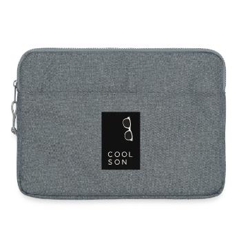 Cool Son – Minimal Streetwear Design - Laptoptasche 15" - Grau meliert - Vorne