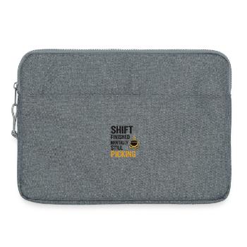 Shift terminé, toujours en train de gratter mentalement - Sacoche pour ordinateur portable 15 pouces - gris chiné - Devant