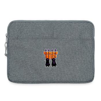 Hands Up – Festival Vibes Streetwear Design - Laptoptasche 15" - Grau meliert - Vorne