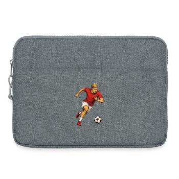 Footballer sprints - Laptop bag 15" - heather grey - Front