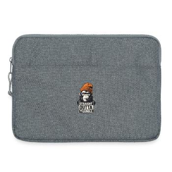 Tout droit sorti du singe de la jungle - Sacoche pour ordinateur portable 15 pouces - gris chiné - Devant