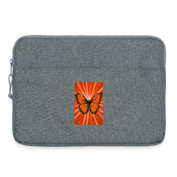 papillon - Sacoche pour ordinateur portable 15 pouces - gris chiné - Devant