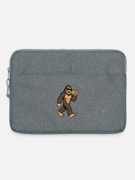 Sasquatch isst Pizza - Laptoptasche 15" - Grau meliert