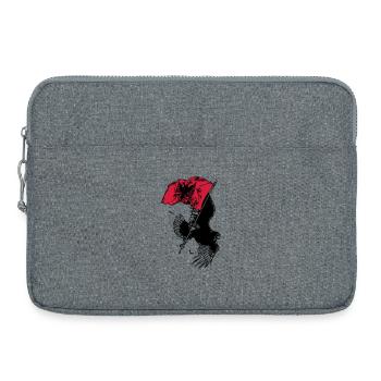 Albanischer Adler - Laptoptasche 15" - Grau meliert - Vorne