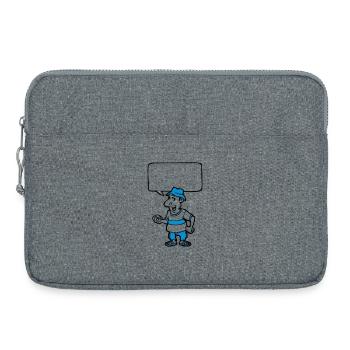 Schalen und Blase - Laptoptasche 15" - Grau meliert - Vorne