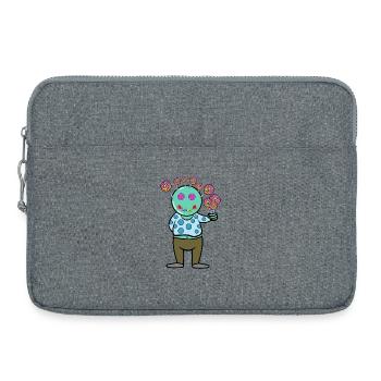 Süßigkeiten Bonbon Naschkatzen Nachspeise Lecker - Laptoptasche 15" - Grau meliert - Vorne