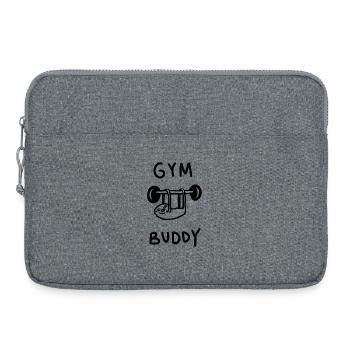 Gym Buddy Faultier - Laptoptasche 15" - Grau meliert - Vorne