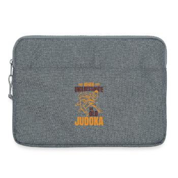 Grand-père de judo - Sacoche pour ordinateur portable 15 pouces - gris chiné - Devant
