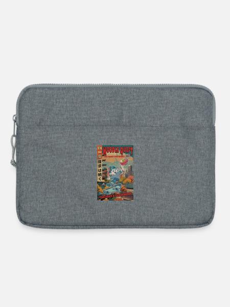 Retro Noodle Quest Comic - Laptoptasche 15" - Grau meliert