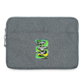 Skull & Snake Neon Edition - Laptop bag 15" - heather grey - Front