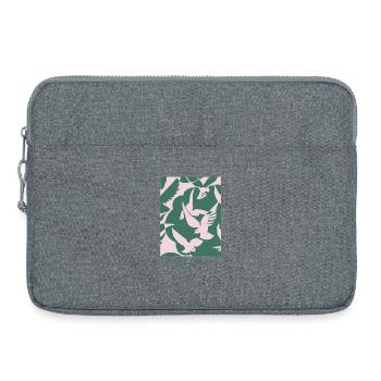 Fly High, Bird – Elegant Bird Design - Laptop bag 15" - heather grey - Front