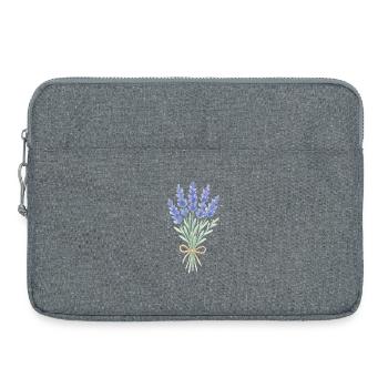 Bouquet de lavande - Sacoche pour ordinateur portable 15 pouces - gris chiné - Devant