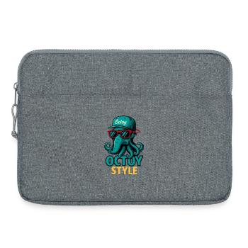 Octoy Style Octopus Retro Cap - Laptop bag 15" - heather grey - Front