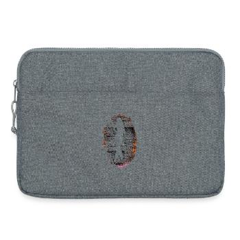 Silhouette Frau | woman Model - Laptoptasche 15" - Grau meliert - Vorne
