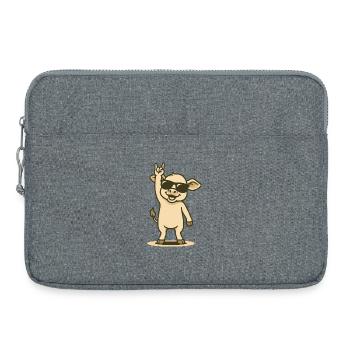 Roches de veau fraîches - Sacoche pour ordinateur portable 15 pouces - gris chiné - Devant