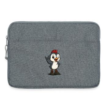 Punk Rock Polaire - Sacoche pour ordinateur portable 15 pouces - gris chiné - Devant