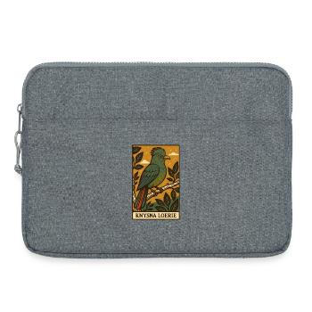 Knysna Turaco Vintage Vogelbeobachtung Kunstwerk - Laptoptasche 15" - Grau meliert - Vorne