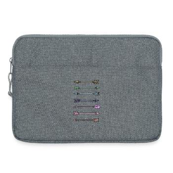 Colorful Arrows Design - Laptop bag 15" - heather grey - Front