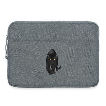 Midnight Panther, Raubkatze - Laptoptasche 15" - Grau meliert - Vorne