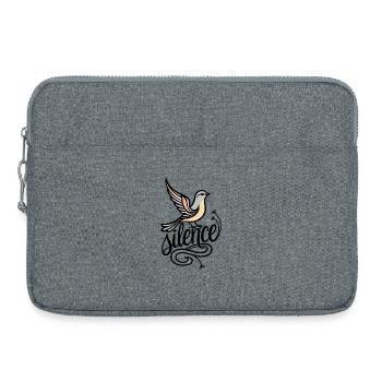 Stille Geburt - Laptoptasche 15" - Grau meliert - Vorne