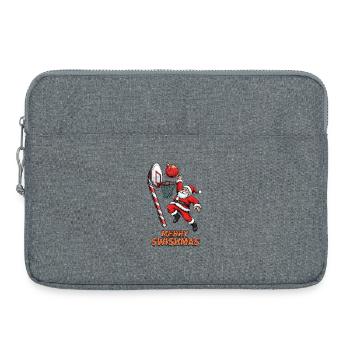 Merry Swishmas Santa Dunk Basketball - Laptop bag 15" - heather grey - Front