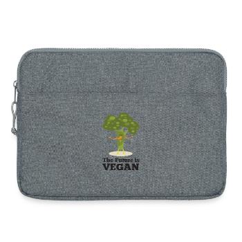 The Future is Vegan - Laptop bag 15" - heather grey - Front