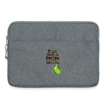 POISON IN THE WATER #3 - let's talk - Laptop bag 15" - heather grey - Front