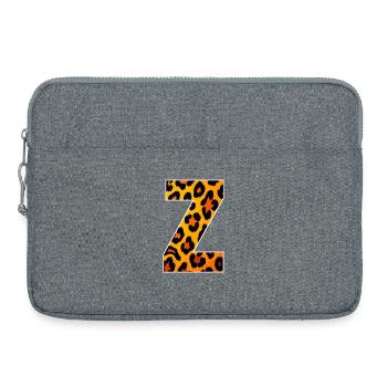 Leopardischer Z7 Print - Laptoptasche 15" - Grau meliert - Vorne