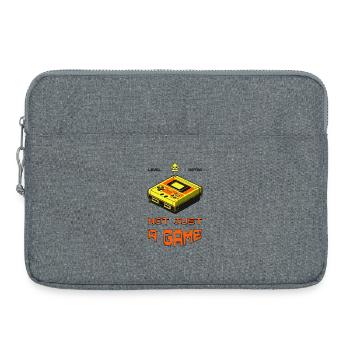 Retro Not Just A Game - Laptoptasche 15" - Grau meliert - Vorne
