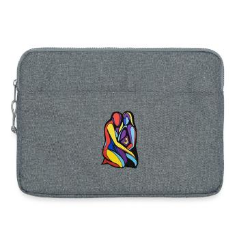 Colorful Maternity Embrace - Laptop bag 15" - heather grey - Front