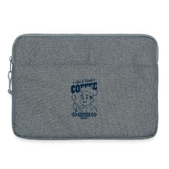 Kaffee Chef Serviert Hier - Laptoptasche 15" - Grau meliert - Vorne