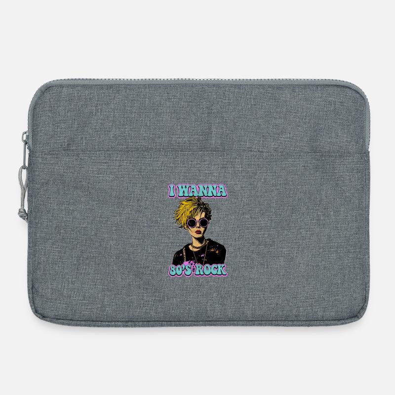 Ich will 80er Rock - Laptoptasche 15" - Grau meliert