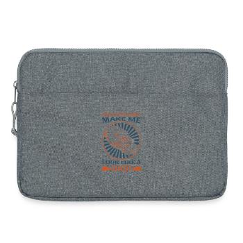 Chemise drôle de papa Est-ce que ça me fait ressembler à un papa ? - Sacoche pour ordinateur portable 15 pouces - gris chiné - Devant