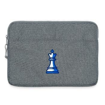 King of Chess Style Graffiti Blue Strategie - Laptoptasche 15" - Grau meliert - Vorne