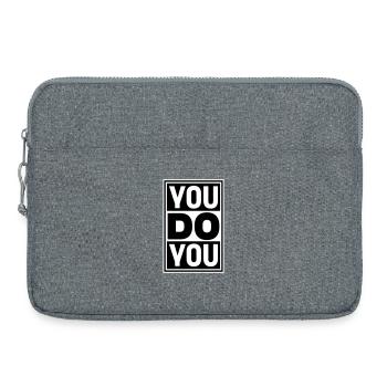 You Do You Funny Self-Confidence Free - Laptop bag 15" - heather grey - Front