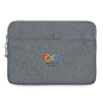 Infinite Love - Colorful Infinity Sign - Laptop bag 15" - heather grey - Front