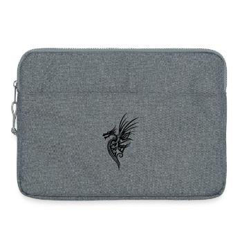 Drache mit großen Flügeln - Laptoptasche 15" - Grau meliert - Vorne