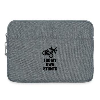 I do my own stunts - racing bicycle - Laptop bag 15" - heather grey - Front