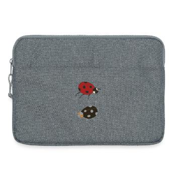 marienkäfer duo farbig - Laptoptasche 15" - Grau meliert - Vorne