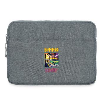 Summer Lovin' - Laptop bag 15" - heather grey - Front