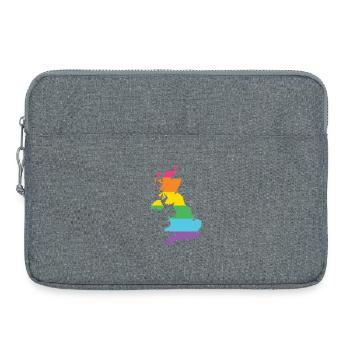 LGBTQ Great Britain - Laptop bag 15" - heather grey - Front