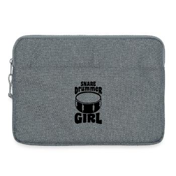 Trommlerin - Laptoptasche 15" - Grau meliert - Vorne